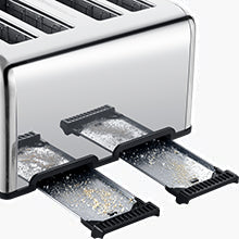 The Geek Chef Stainless Steel Extra-Wide Slot Toaster