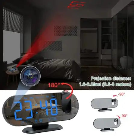 WiFi Micro Camera Recorder Security Surveillance Cam Clock