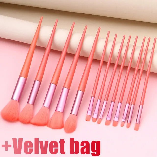 13Pcs Soft Fluffy Makeup Brushes Set - SavageBiz