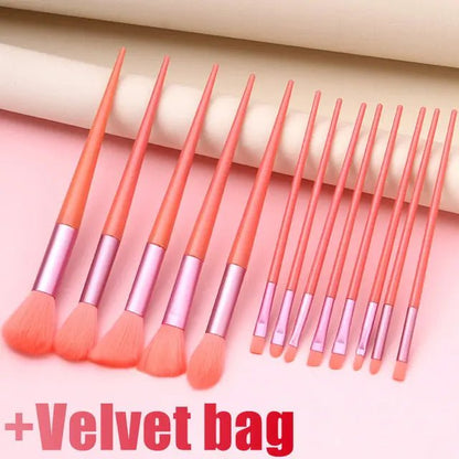 13Pcs Soft Fluffy Makeup Brushes Set - SavageBiz