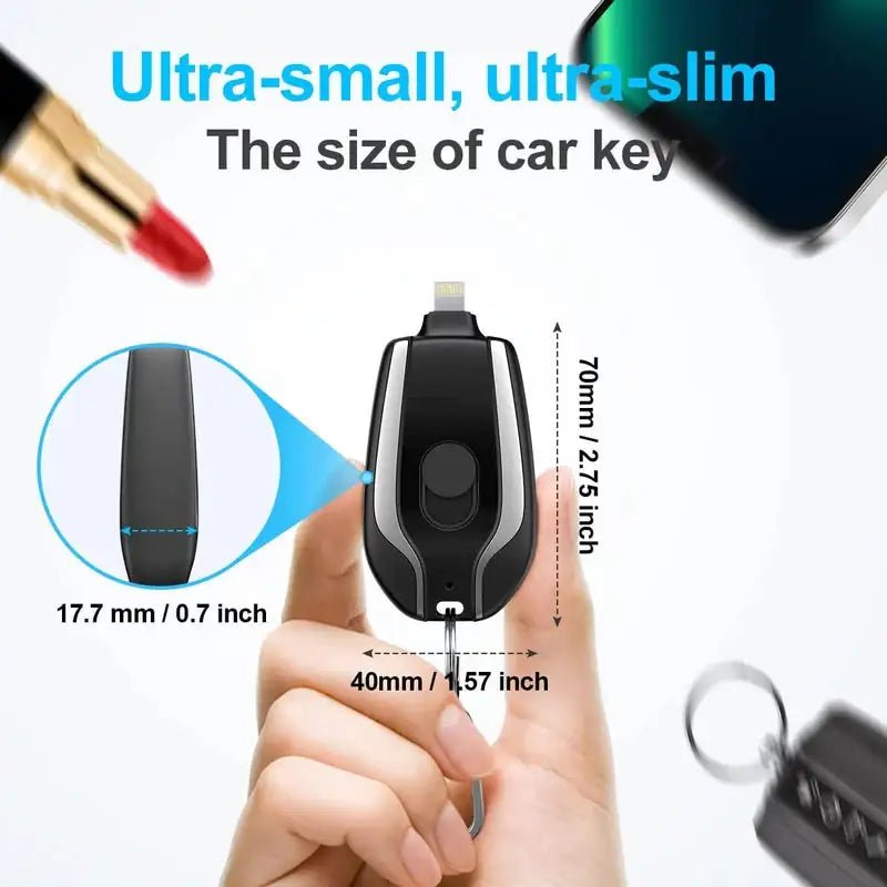 1500mAh Mini Pod Keychain Charger - SavageBiz