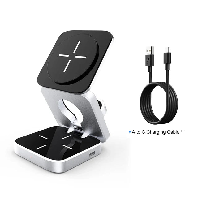 3 in 1 Wireless Charging Station - SavageBiz