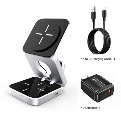 3 in 1 Wireless Charging Station - SavageBiz