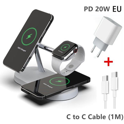 3-in-1 Wireless Magsafe Charger Stand - SavageBiz