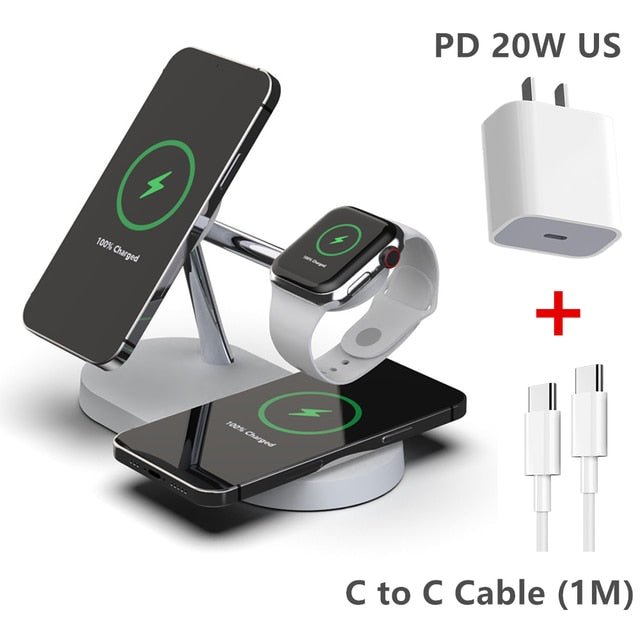 3-in-1 Wireless Magsafe Charger Stand - SavageBiz