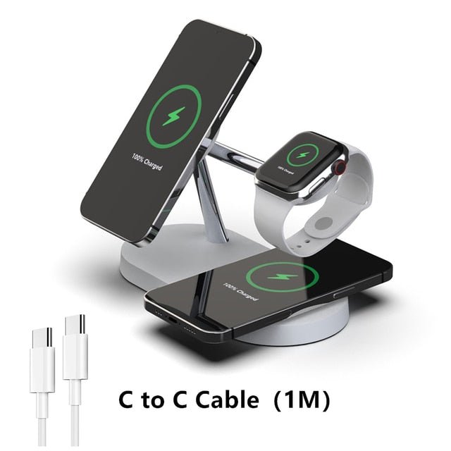 3-in-1 Wireless Magsafe Charger Stand - SavageBiz