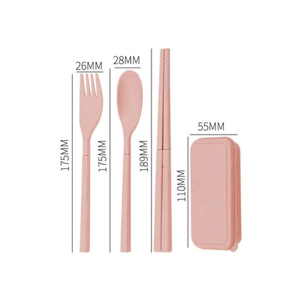 4Pcs Travel Utensil Set - SavageBiz