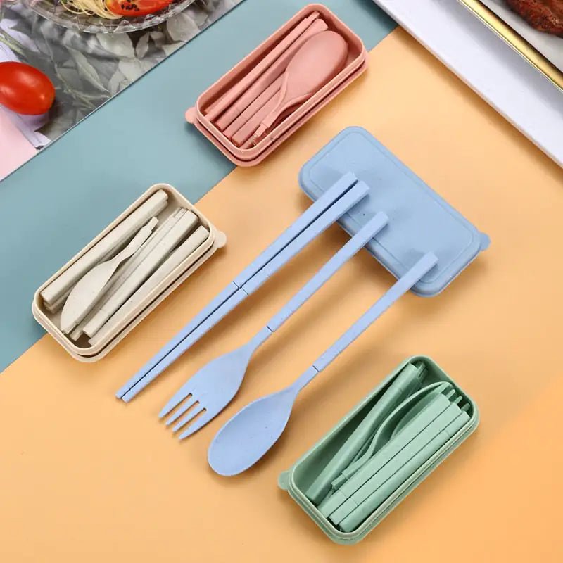 4Pcs Travel Utensil Set - SavageBiz