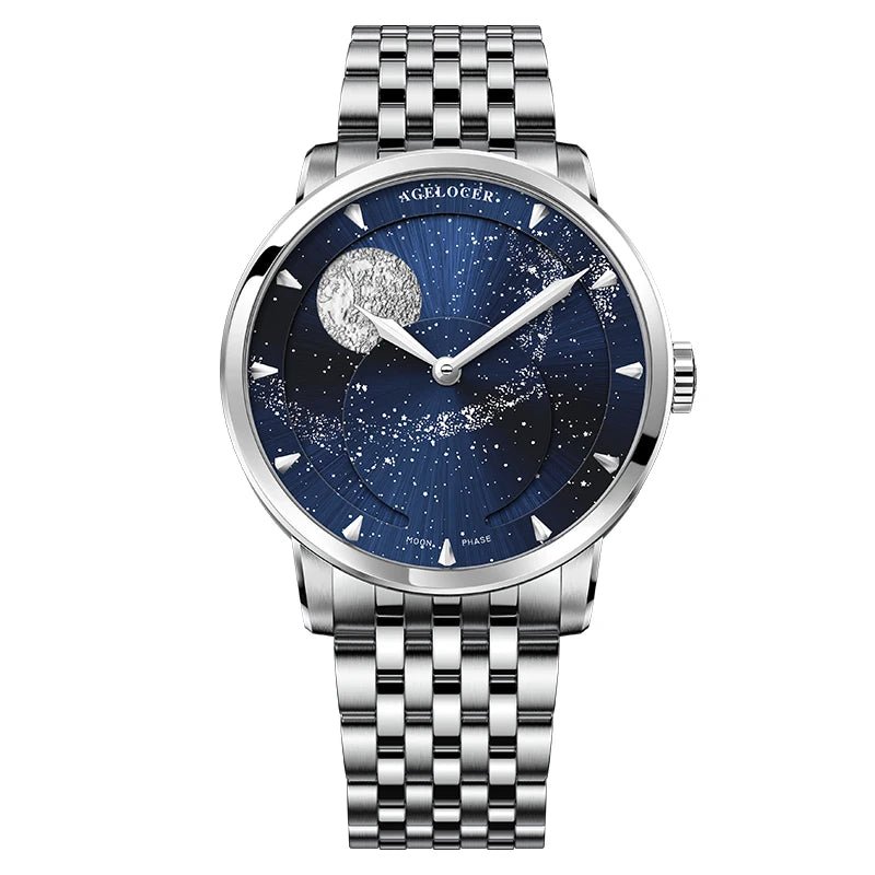 AGELOCER Designer Moon Phase Luxury Watch - SavageBiz