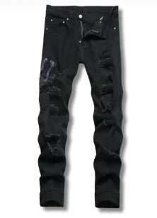 Black Python Jeans - SavageBiz