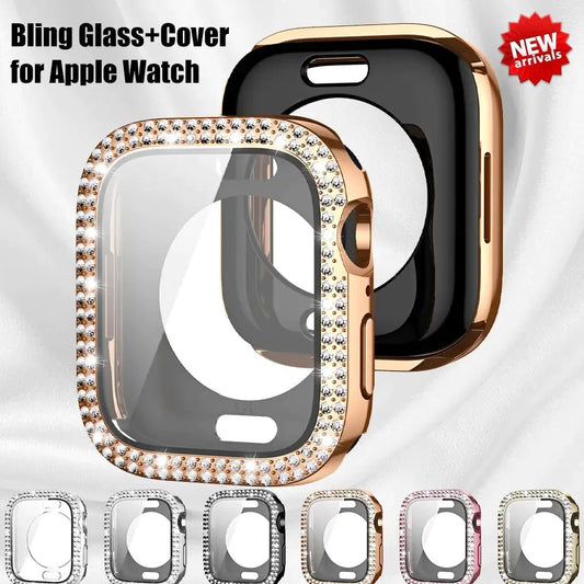 Bling Glass + Cover for Apple Watch Case - SavageBiz