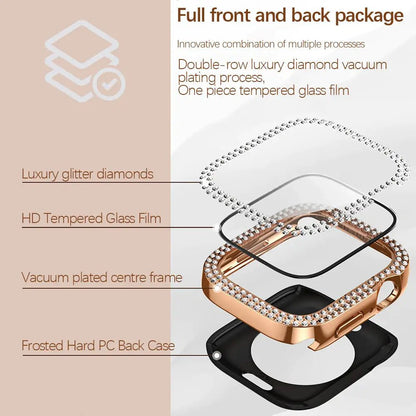 Bling Glass + Cover for Apple Watch Case - SavageBiz