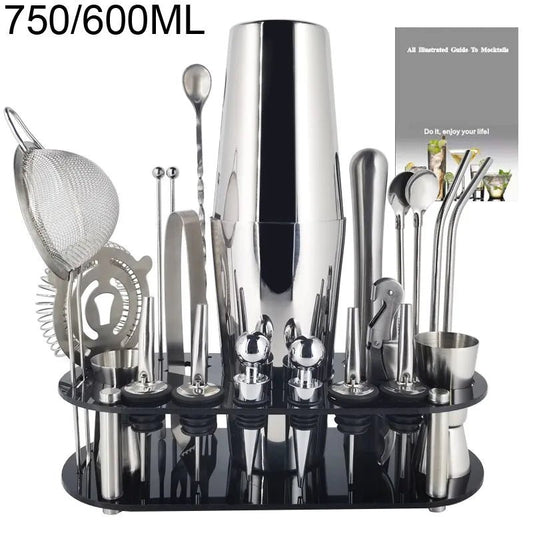 Boston Cocktail Shaker Bar Tools Mixer Set - SavageBiz