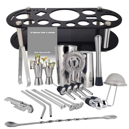 Boston Cocktail Shaker Bar Tools Mixer Set - SavageBiz