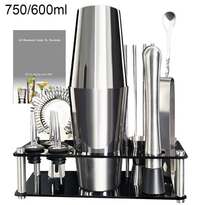 Boston Cocktail Shaker Bar Tools Mixer Set - SavageBiz