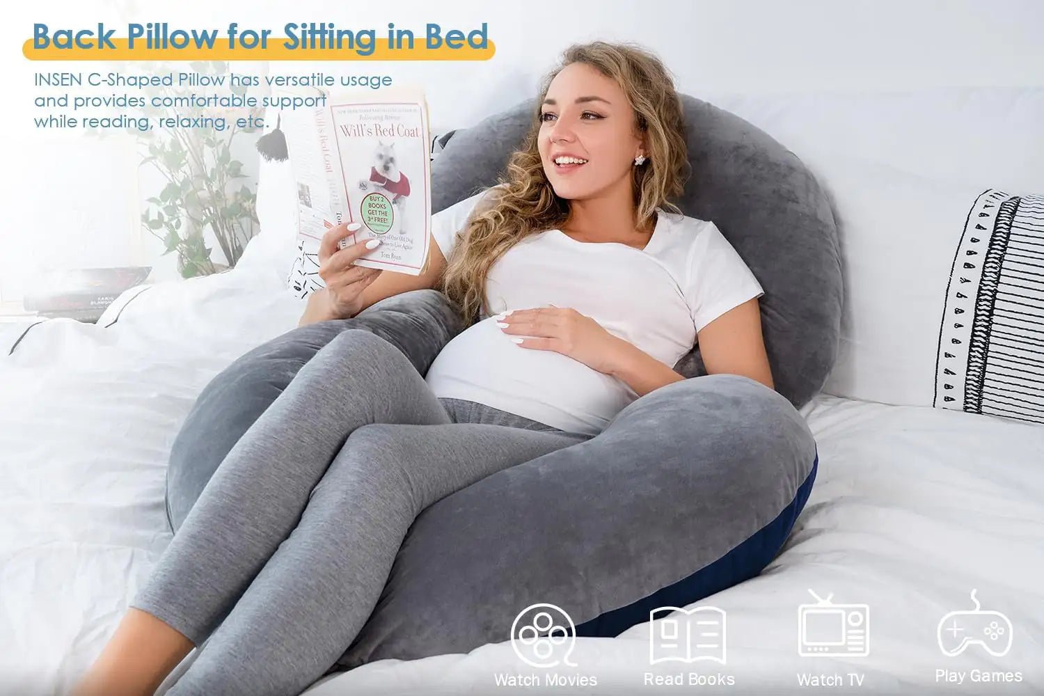 C-Shaped Body Pregnancy Pillow - SavageBiz