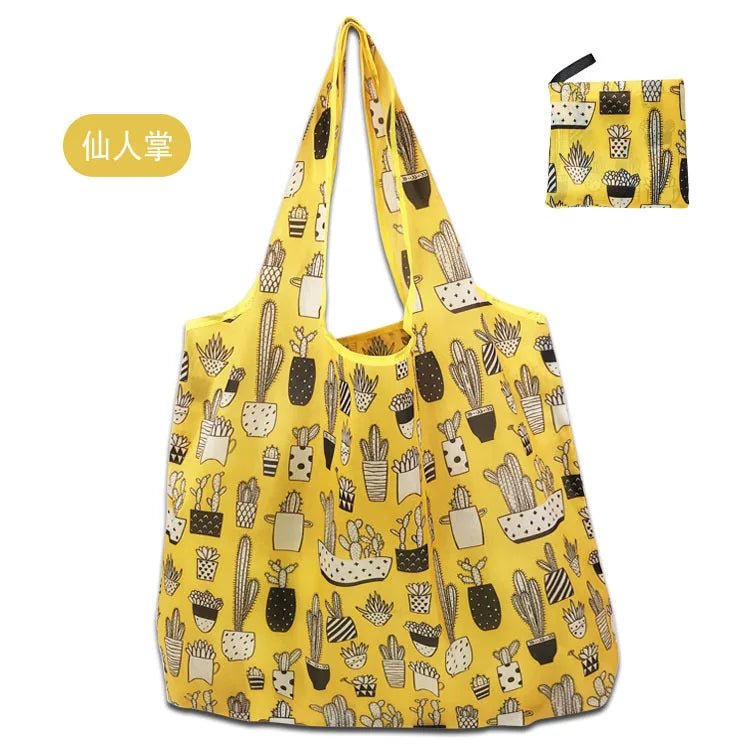 Cat Lemon Foldable Shopping Bag - SavageBiz