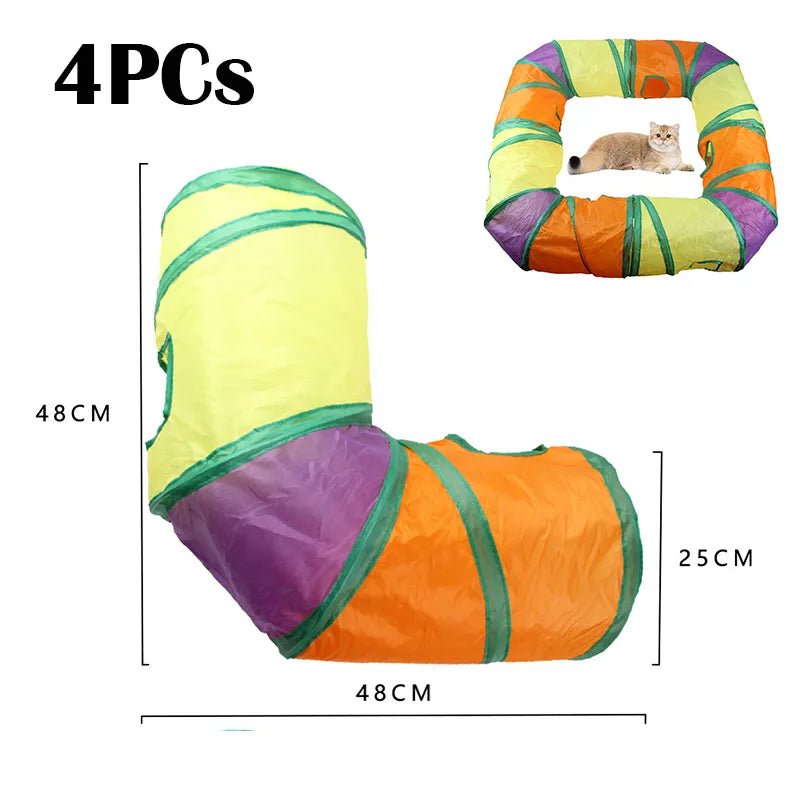 Cats Tunnel Foldable Pet Toy - SavageBiz