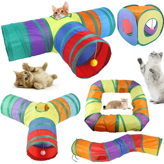 Cats Tunnel Foldable Pet Toy - SavageBiz