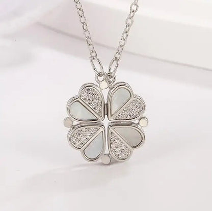 Clover Heart Shape Necklace - SavageBiz