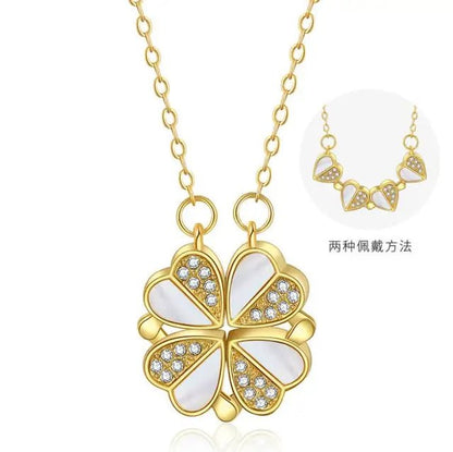 Clover Heart Shape Necklace - SavageBiz