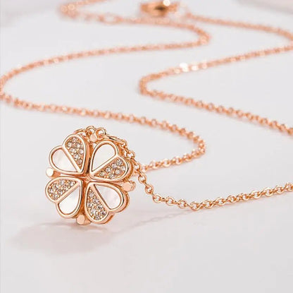 Clover Heart Shape Necklace - SavageBiz