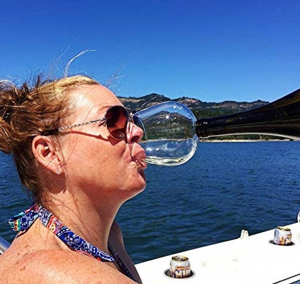 Creative Bottle Wine Glass - SavageBiz