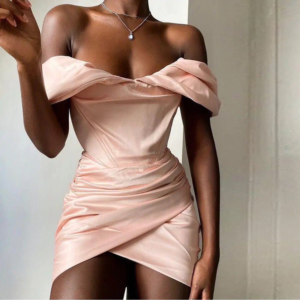 Cryptographic Satin Ruched Corset - SavageBiz