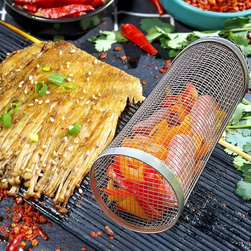 Cylinder Grill Basket - SavageBiz