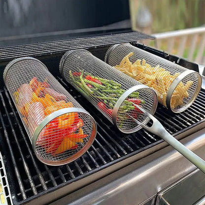 Cylinder Grill Basket - SavageBiz