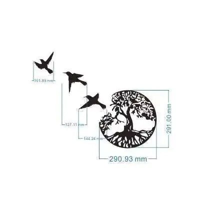 Decorative Iron Wall Art Wall Hanging - SavageBiz