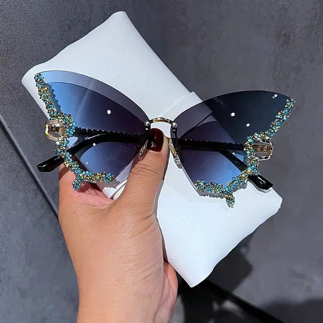 Diamond Butterfly Sunglasses - SavageBiz