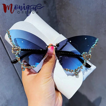 Diamond Butterfly Sunglasses - SavageBiz