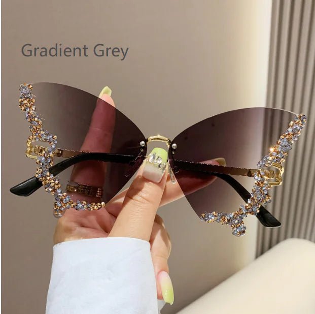 Diamond Butterfly Sunglasses - SavageBiz