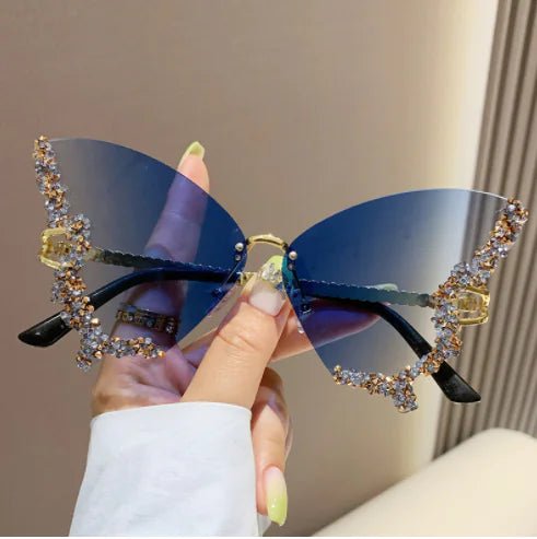 Diamond Butterfly Sunglasses - SavageBiz