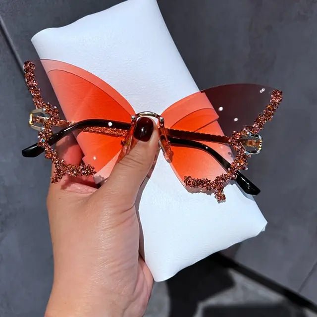 Diamond Butterfly Sunglasses - SavageBiz