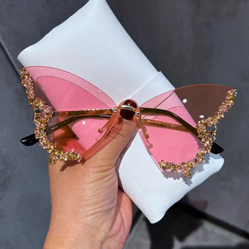 Diamond Butterfly Sunglasses - SavageBiz