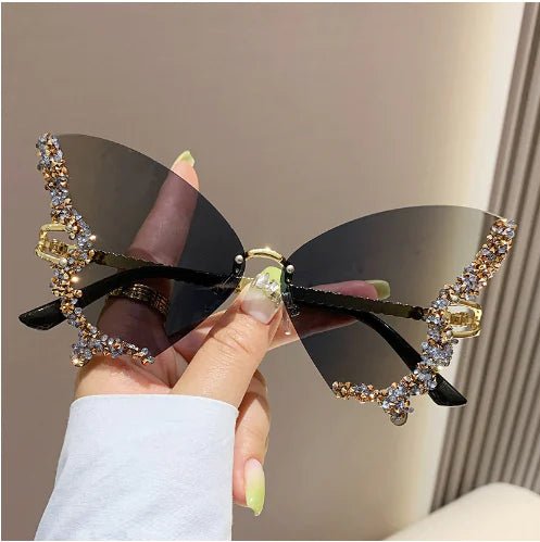 Diamond Butterfly Sunglasses - SavageBiz