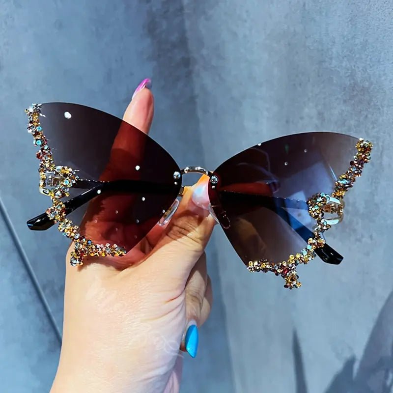 Diamond Butterfly Sunglasses - SavageBiz