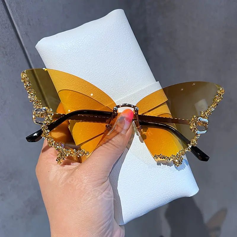 Diamond Butterfly Sunglasses - SavageBiz