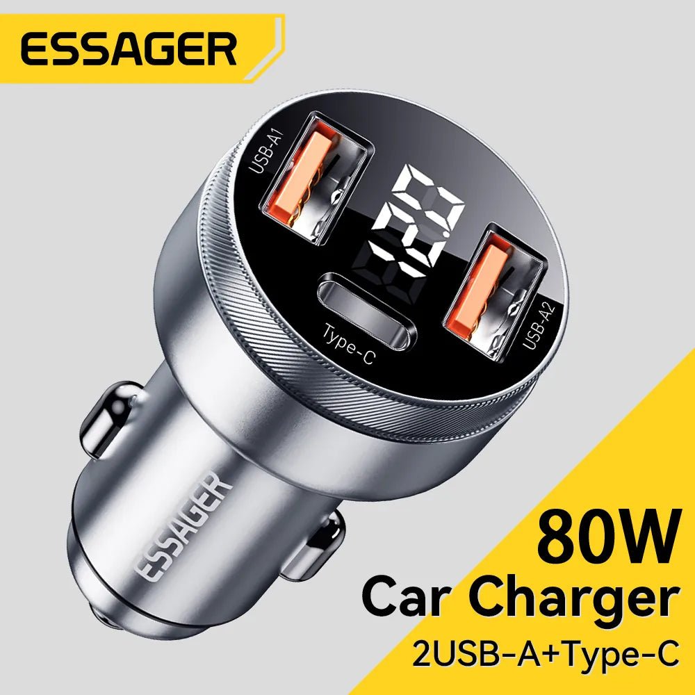 Essager 80W Car Charger - SavageBiz