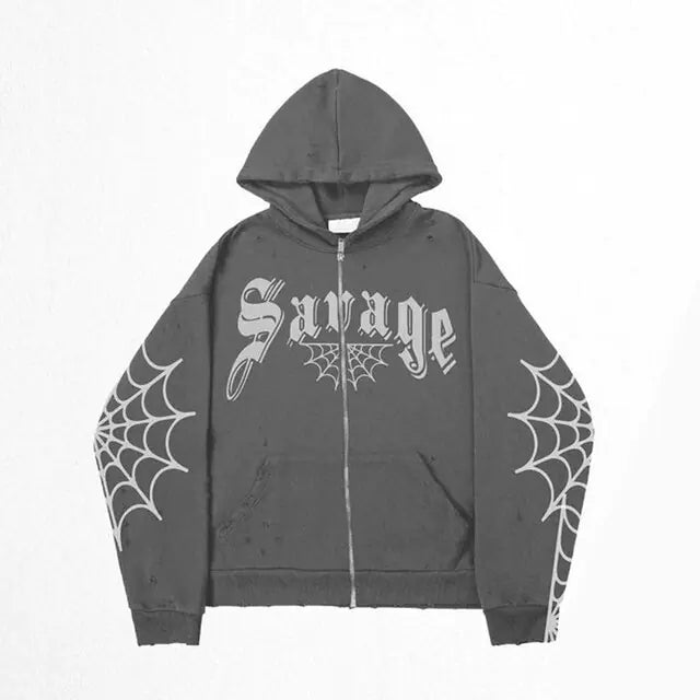 Fairy Grunge Pullover Oversized Letter Sweatshirts - SavageBiz