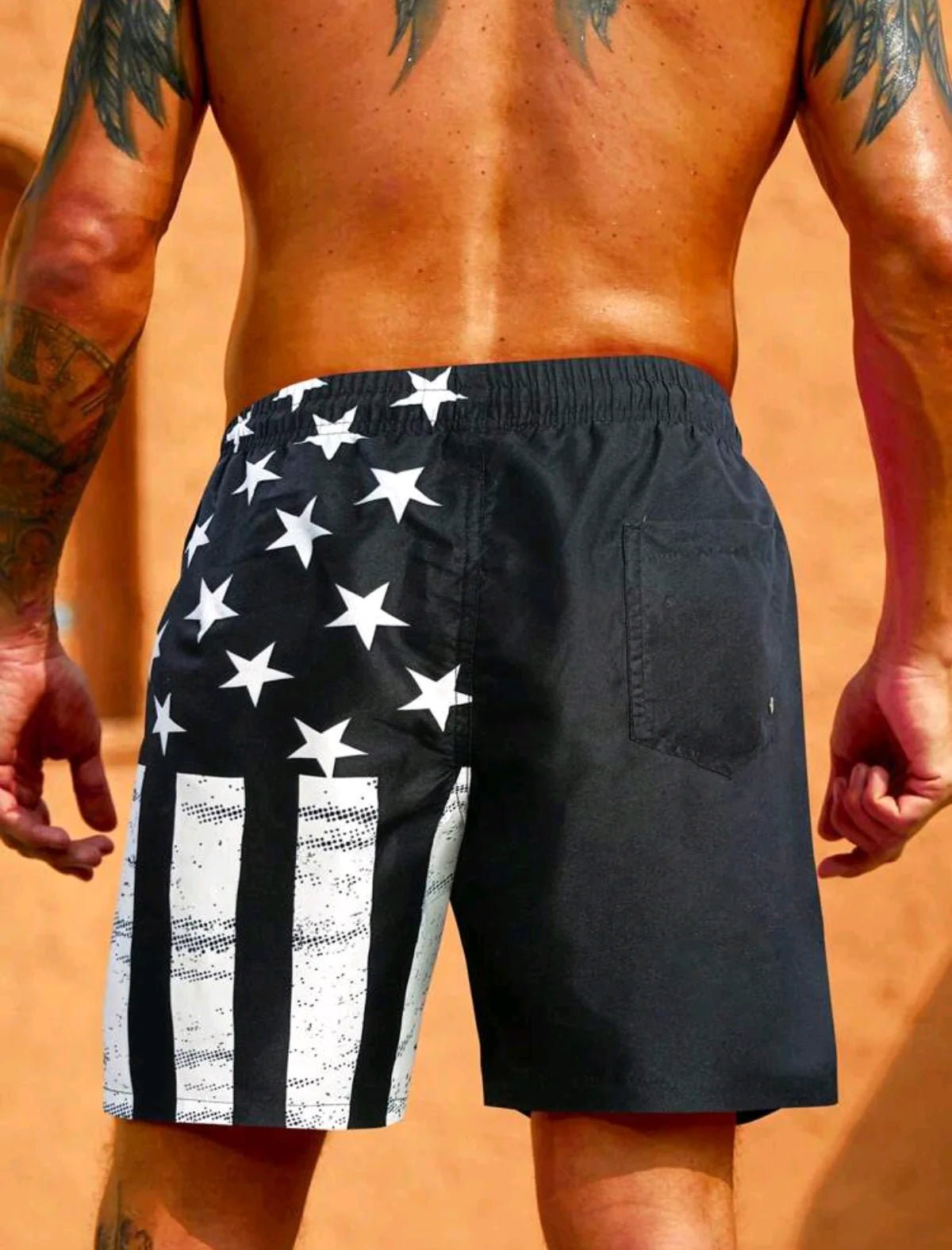 Flag Men's Swim Trunks - SavageBiz