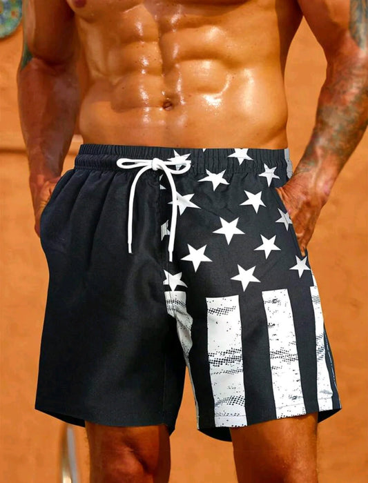 Flag Men's Swim Trunks - SavageBiz