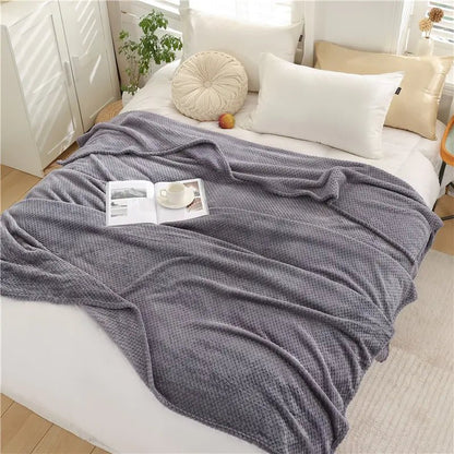 Fluffy Plaid Winter Bed Blankets - SavageBiz