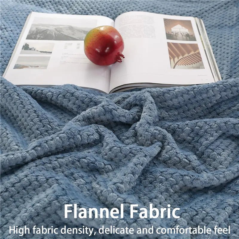 Fluffy Plaid Winter Bed Blankets - SavageBiz