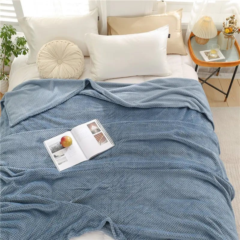 Fluffy Plaid Winter Bed Blankets - SavageBiz