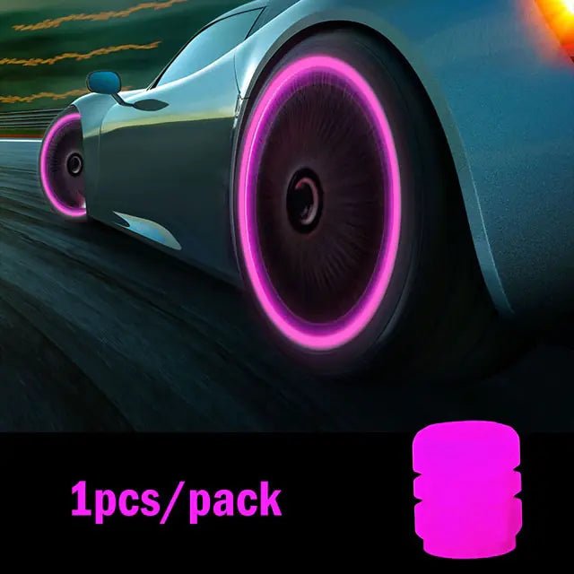 Fluorescent Night Glowing Valve Caps - SavageBiz