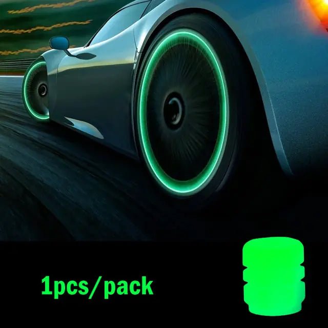 Fluorescent Night Glowing Valve Caps - SavageBiz