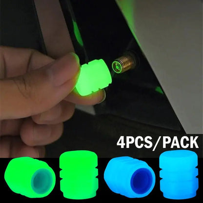 Fluorescent Night Glowing Valve Caps - SavageBiz